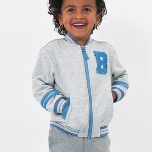 bluey blue bomber jacket - little sleepies 3T